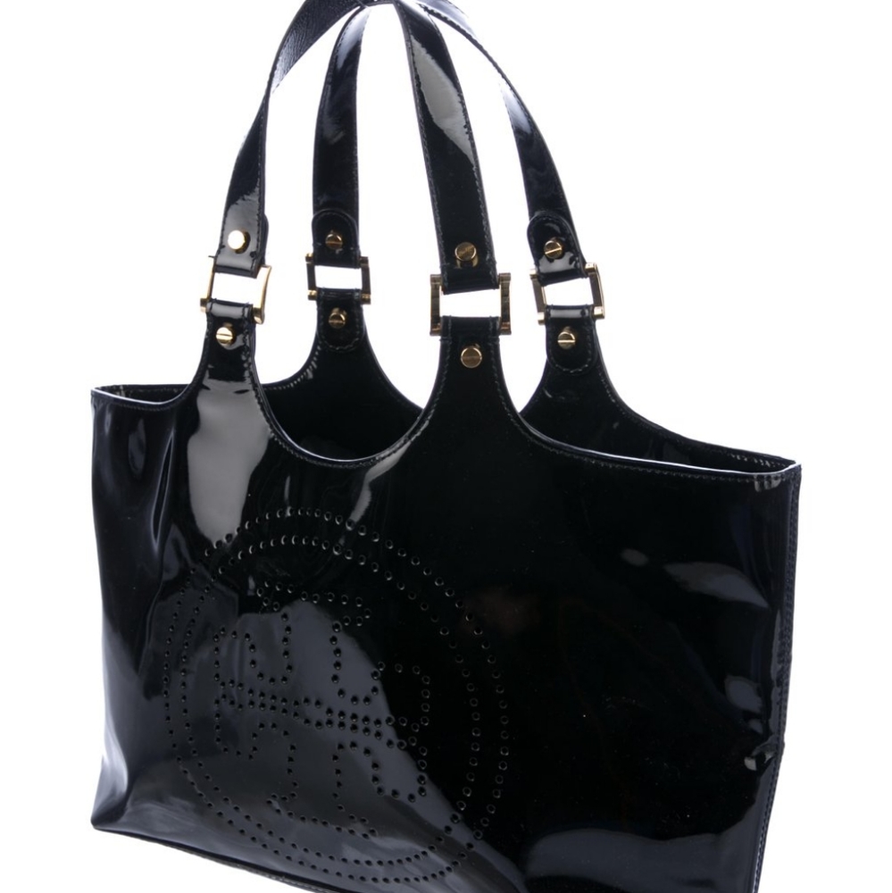 Tory burch patent leather Bombe tote